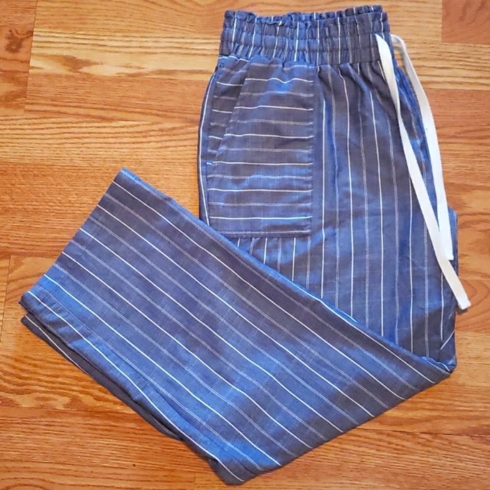 Blue and white Pants